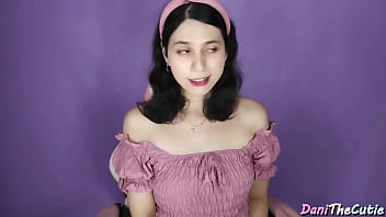 DaniTheCutie, a transgender girlfriend with a doll-like face, desires a romantic outing. You silence her by having her perform oral sex and penetrate her wet anus with your penis