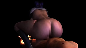 (4K) Ghost woman has uncontrollable cravings so she rides a big cock to get several creampies - Hentai 3D