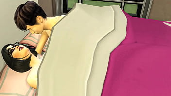 A Japanese stepmother and her virgin stepson share a hotel room bed on a business trip