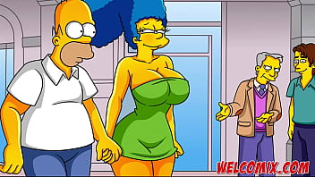 Hottest mature woman in town: Simpsons hentai with big tits and ass