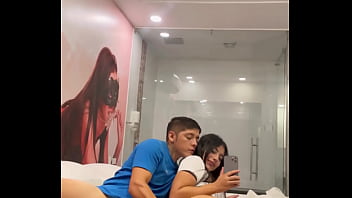 Public massage turns into sensual anal play and oral pleasure for a Latina babe